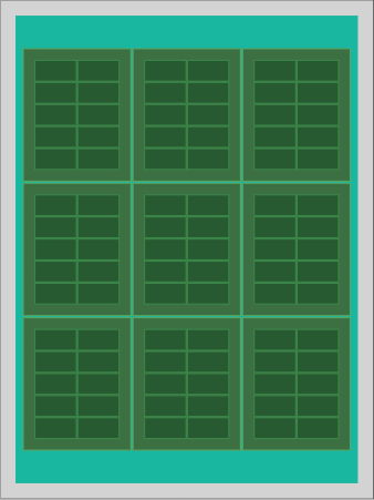Not Optimized Array Layout Result